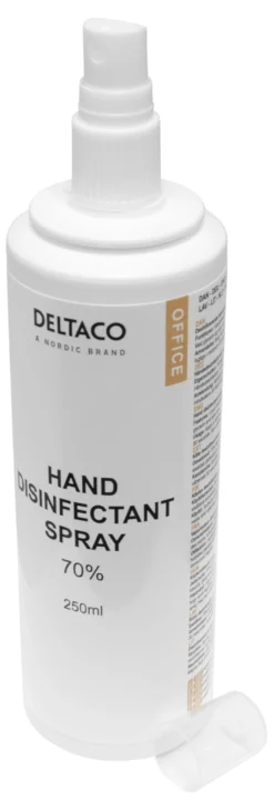 hand disinfectant spray, 250 ml, 70% alcohol, glycerin & Aloe vera