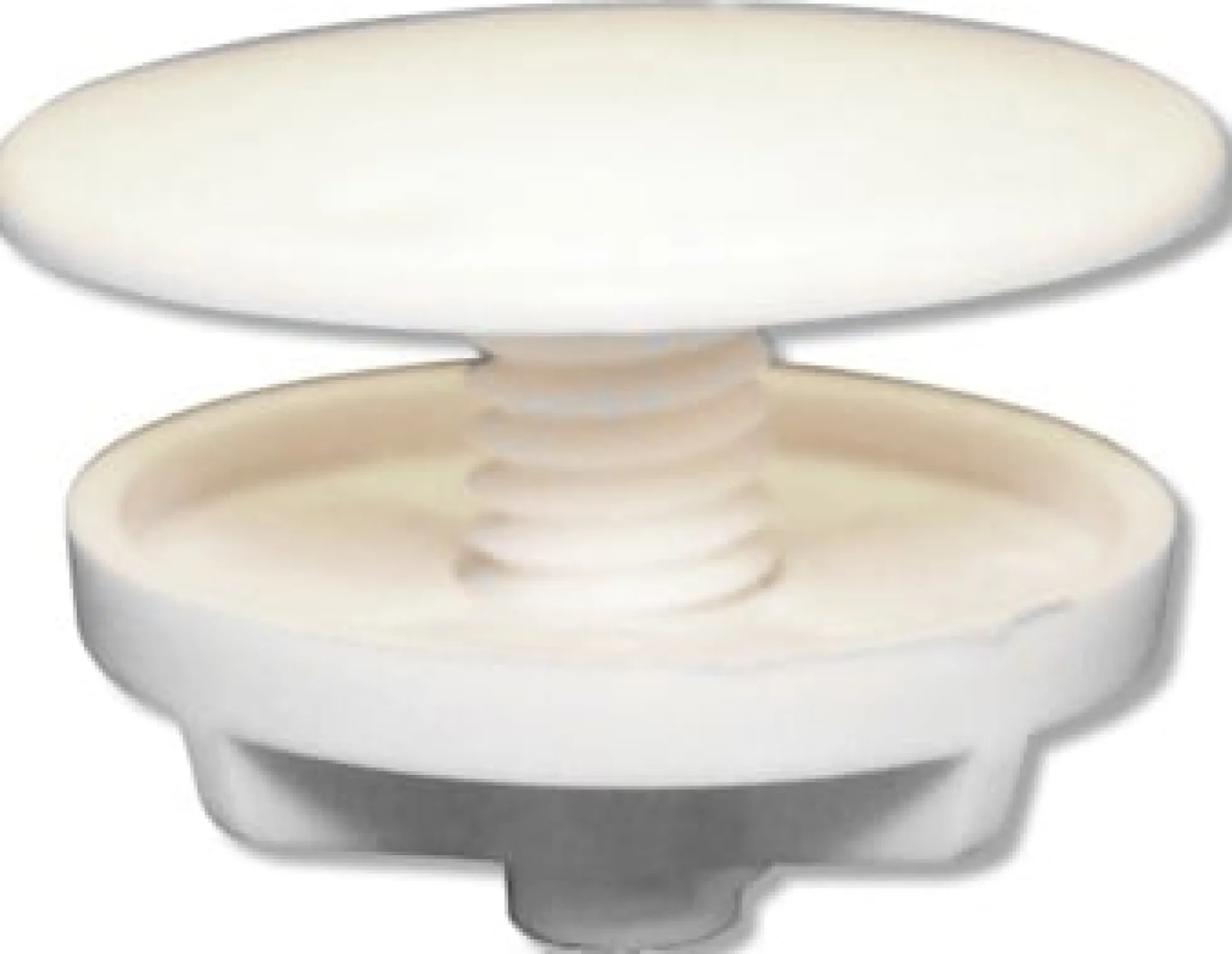 Hanehulsprop, hvid, Ø50 x 70 mm