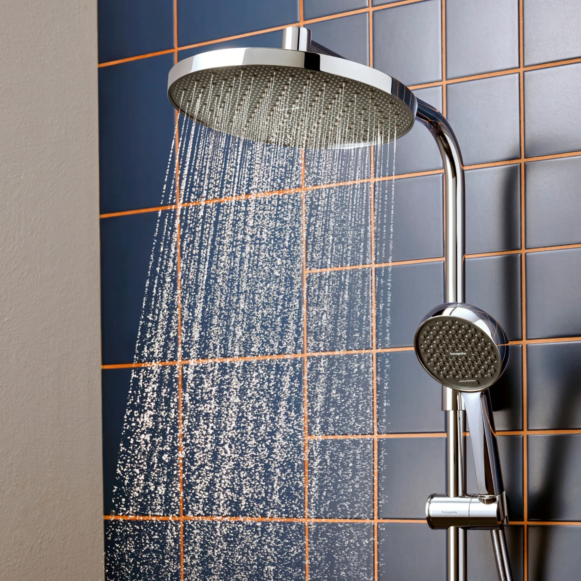 Hansgrohe Activera S Showerpipe 240, 1jet, EcoSmart