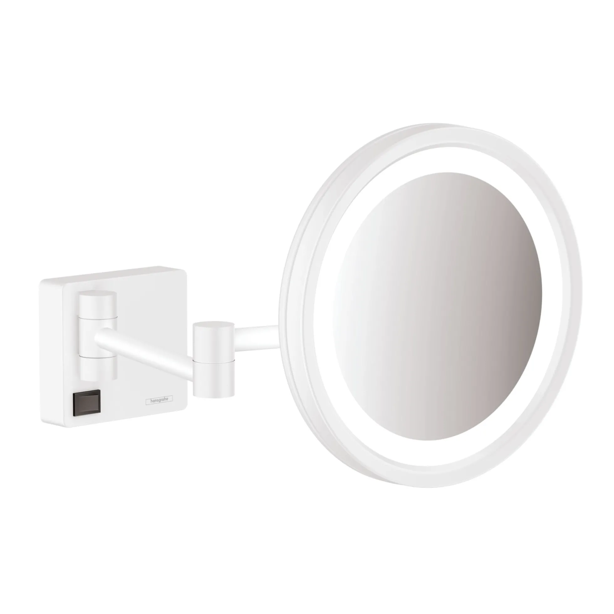 Hansgrohe AddStoris makeupspejl, 3x forstørrelse, med LED lys