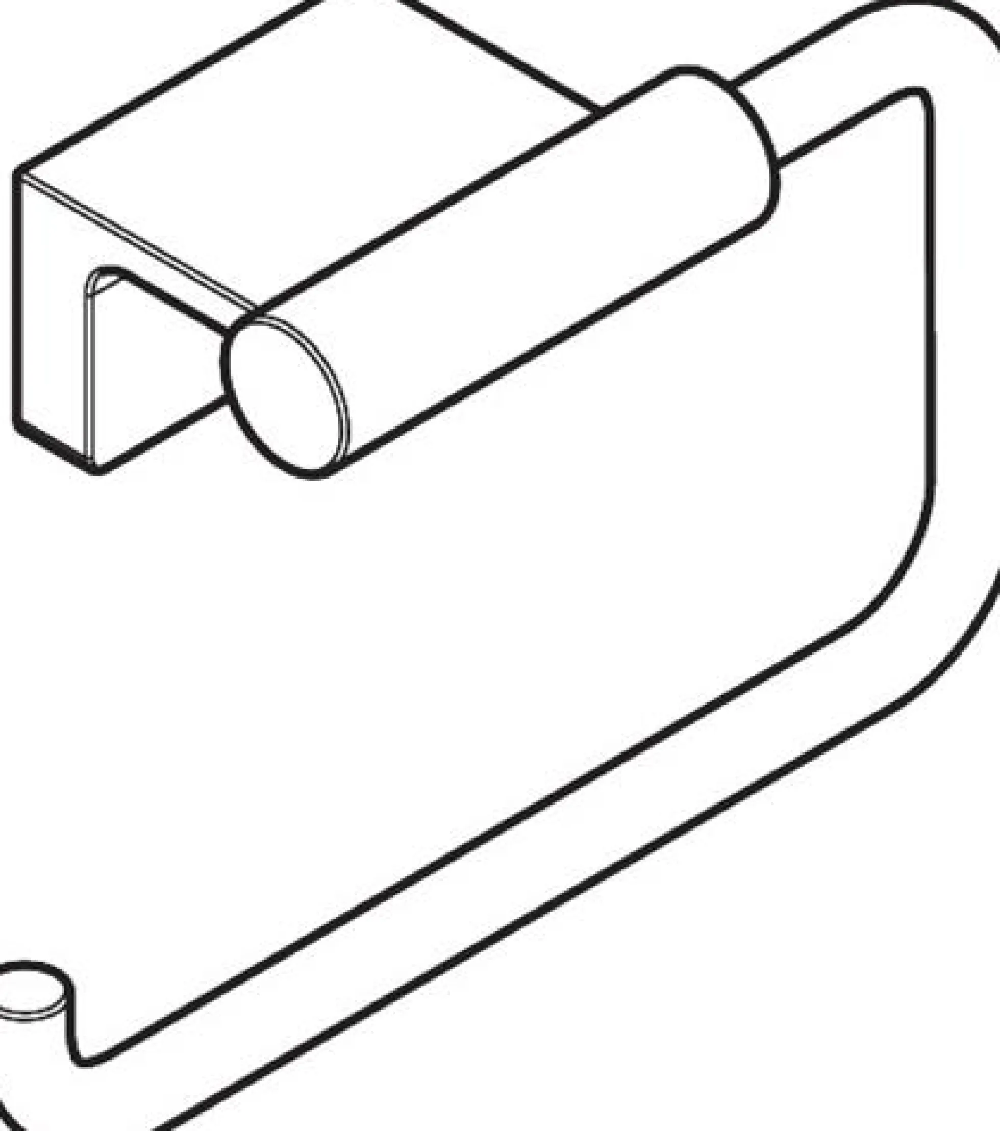 Hansgrohe AddStoris S toiletpapirholder, 141 mm, Børstet sort krom
