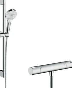 Hansgrohe Crometta brusesæt, Ecostat 1001 CL termostat, krom, 65 cm