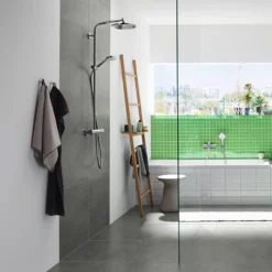 Hansgrohe Crometta S 240 1jet Showerpipe med termostat, krom