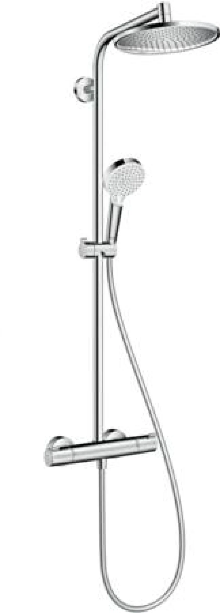 Hansgrohe Crometta S 240 Showerpipe brusesæt, EcoSmart, krom