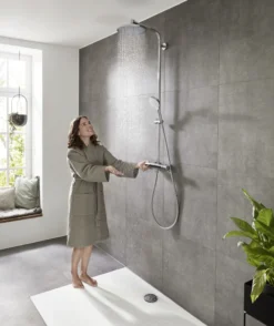 Hansgrohe Crometta S 240 Showerpipe brusesæt, EcoSmart, krom