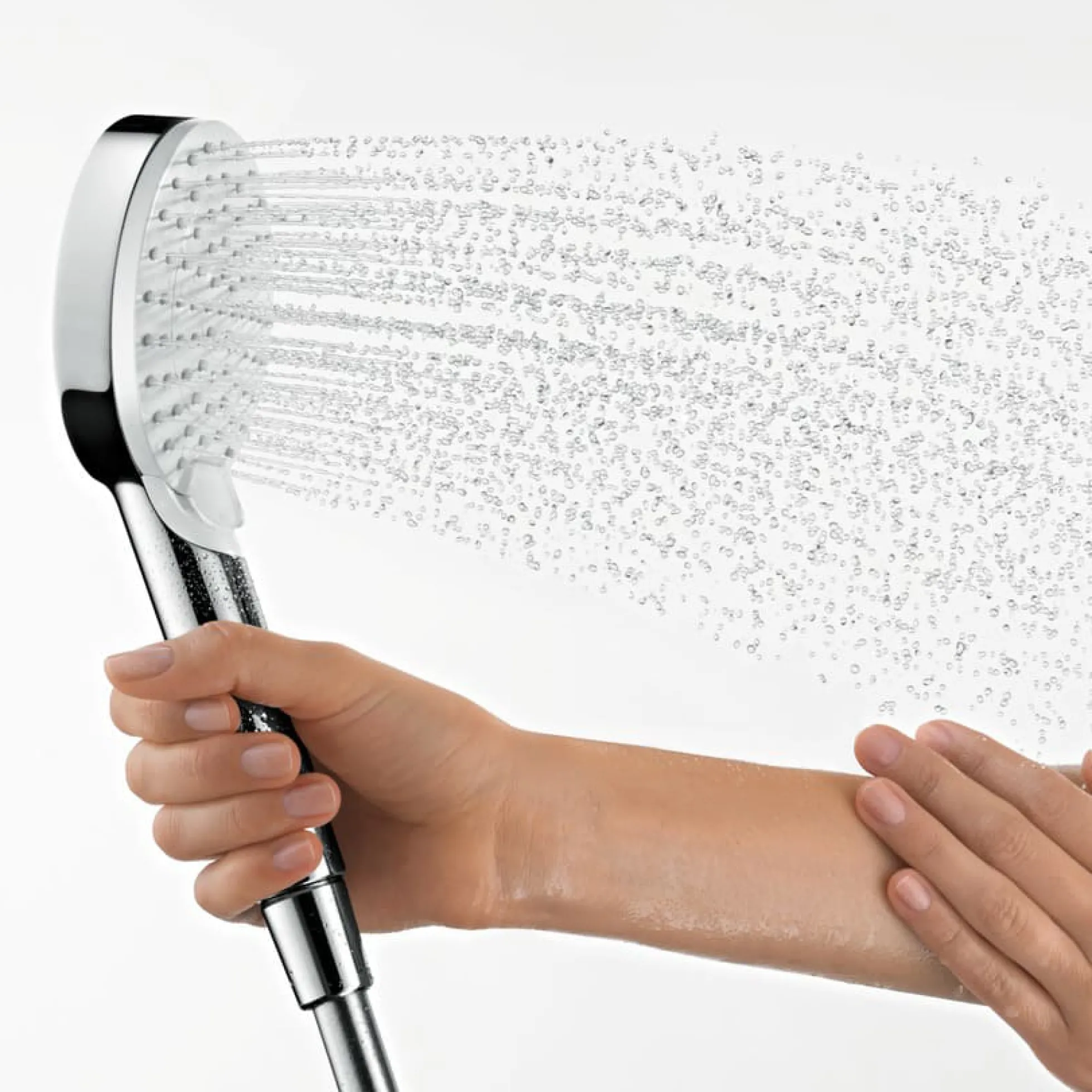 Hansgrohe Crometta Vario håndbruser, 100 mm, 2 jet, hvid/krom