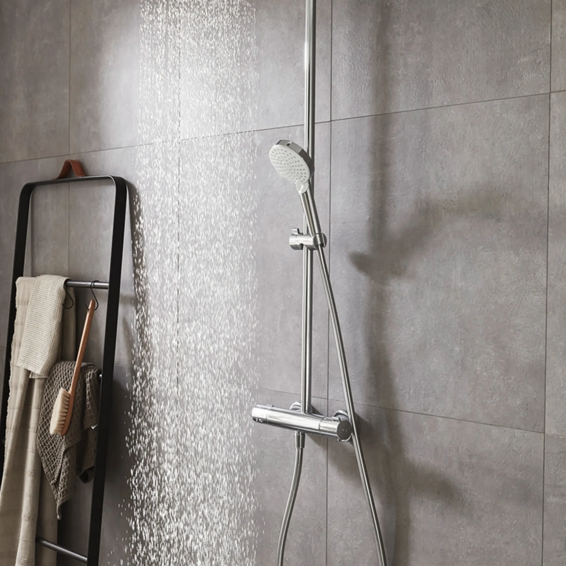 Hansgrohe Crometta Vario håndbruser, 100 mm, 2 jet, hvid/krom