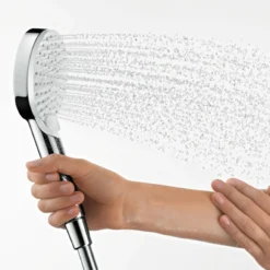 Hansgrohe Crometta Vario håndbruser, EcoSmart, krom/hvid, 100 mm