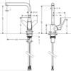 Hansgrohe Focus 280 køkkenarmatur, L-tud, 1-grebs, mat sort