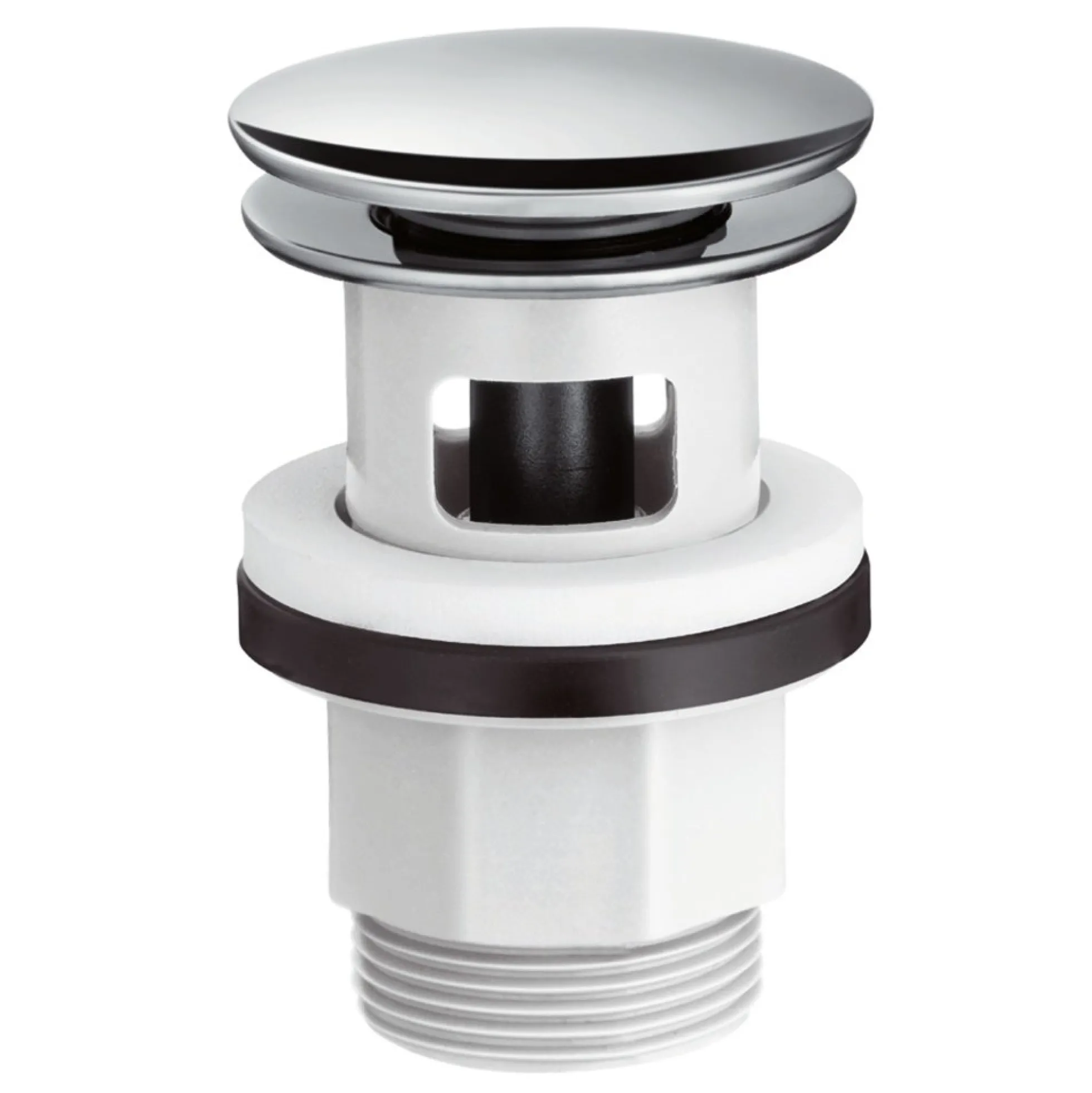 Hansgrohe Push-open bundventil kunststof krom