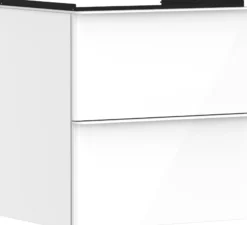 Hansgrohe Xelu Q vaskeskab, 580x475x605mm, 2 skuffer, MDF hvid højglans