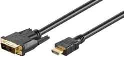 HDMI 19, DVI-D 18+1, M-M, HDTV op til 1080p, forgyldte stik