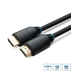 HDMI kabel 8K, understøtter 2.1, 8K@60Hz, 4K@120Hz, forgyldte stik, kobber