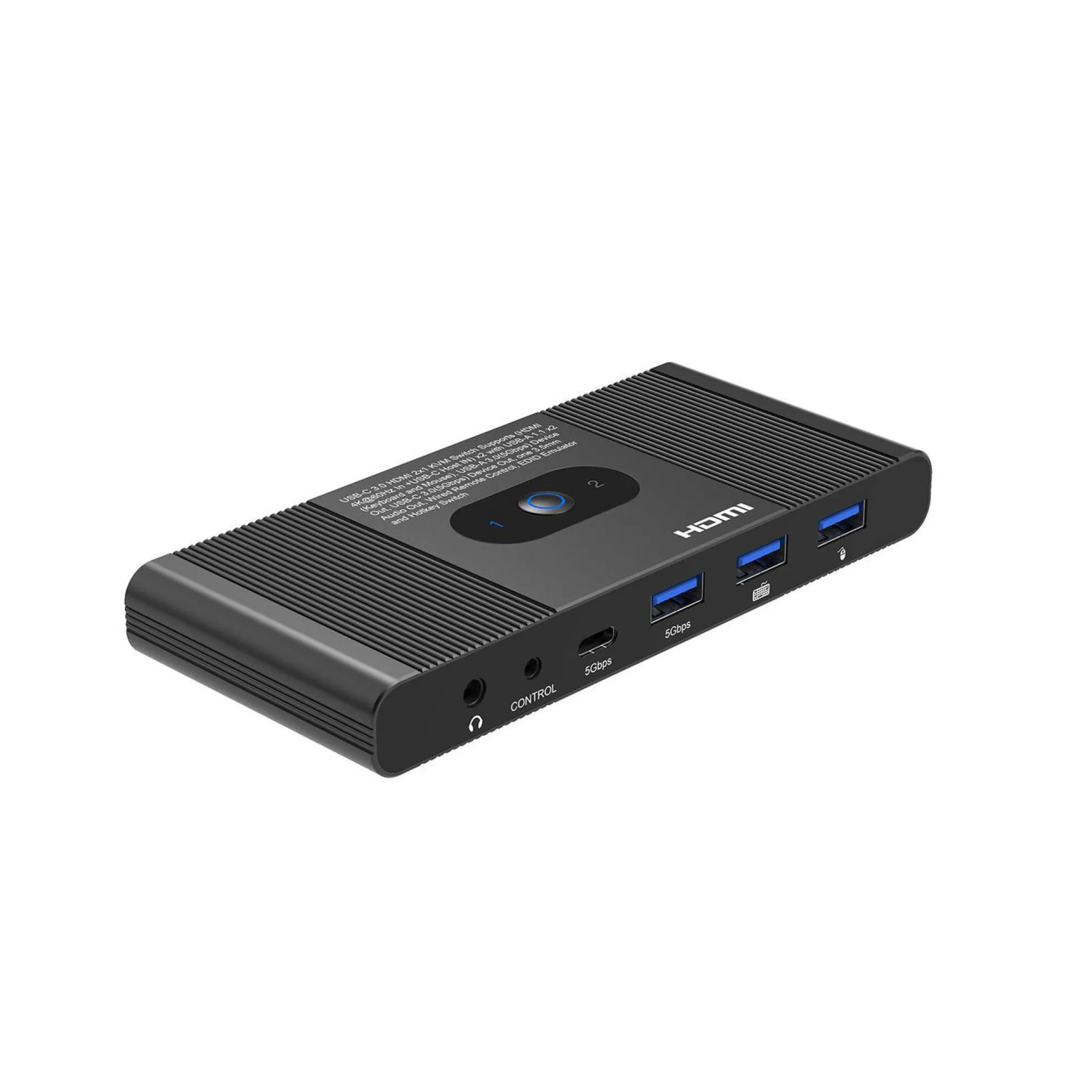 HDMI & USB-C KVM Switch 2-Port