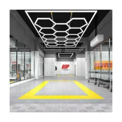 Hexagon LED-lys, 14 felter, komplet sæt, 591W, RA95, 5000K, 53000 lm, 230V