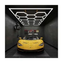 Hexagon LED-lys, 14 felter, komplet sæt, 591W, RA95, 5000K, 53000 lm, 230V