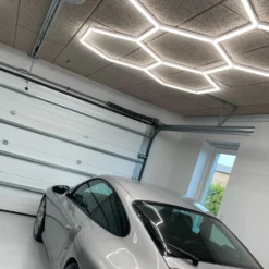 Hexagon LED-lys, 5 felter komplet sæt, 168W, RA95, 5000K, 14250 lm, 230V