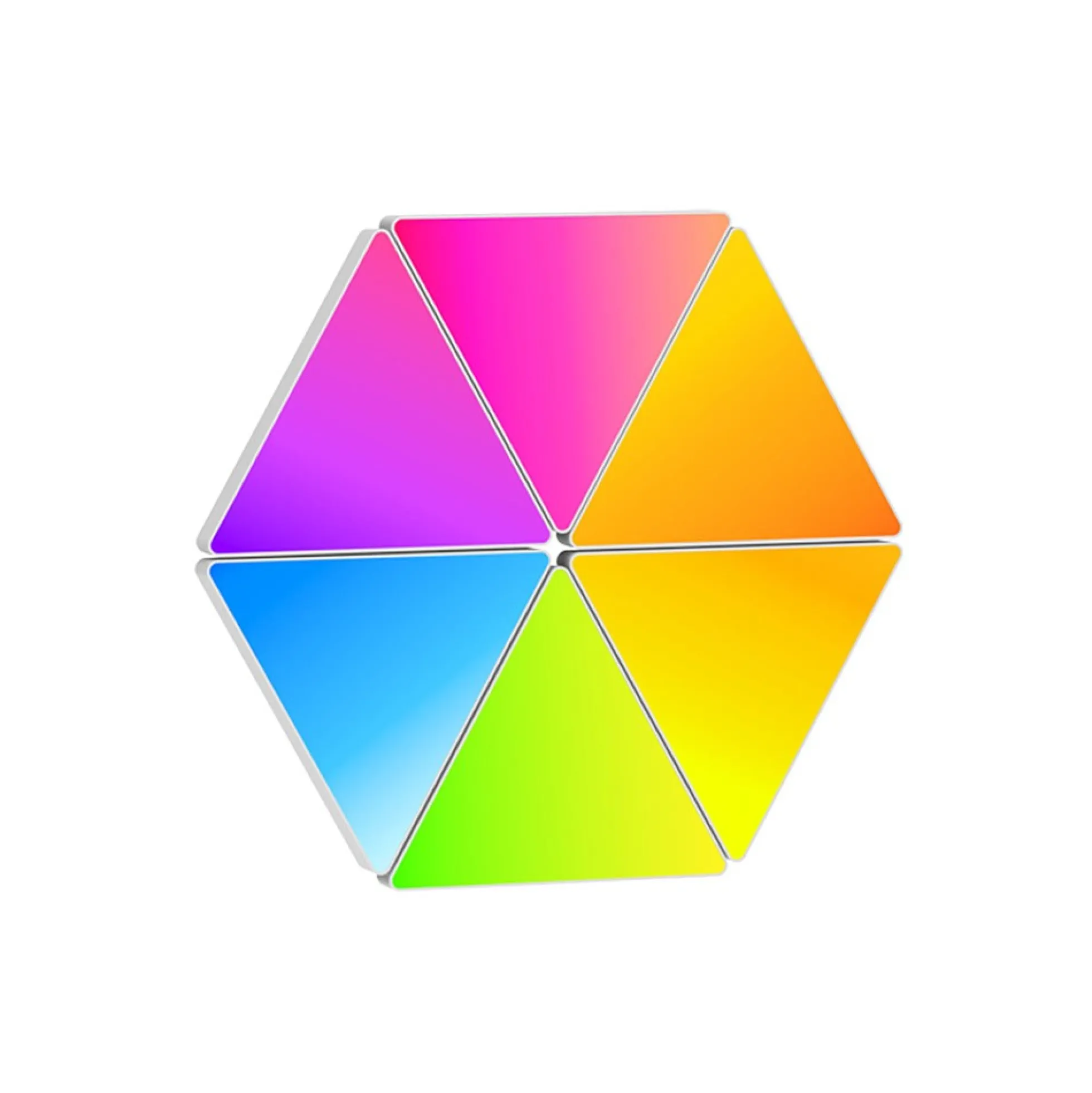 Hexagon tri panels, RGBIC, fjernbetjening, app styring, gamer vægbelysning