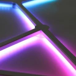 Hexa-Light RGBIC komplet sæt, 9 lysskinner, vægmonteret, Bluetooth app styring, USB