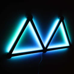 Hexa-Light RGBIC komplet sæt, 6 stk., vægmonteret, Bluetooth app styring, USB