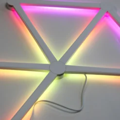 Hexa-Light RGBIC komplet sæt, 6 stk., vægmonteret, Bluetooth app styring, USB