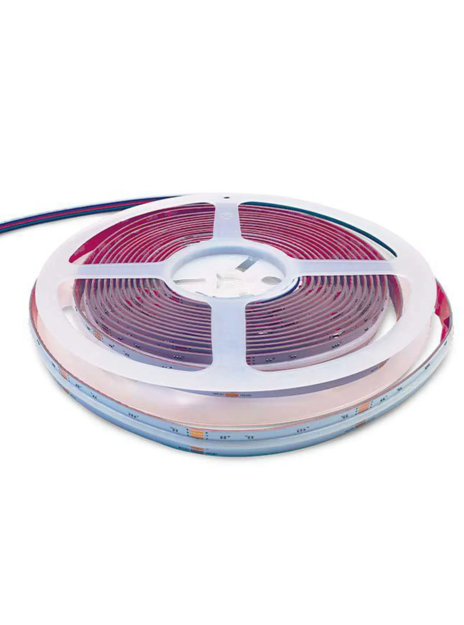 HiluX RGBW COB LED Strips, 24V, 16W, 620lm/m, RGB, CRI90+, IP67 - 5 meter
