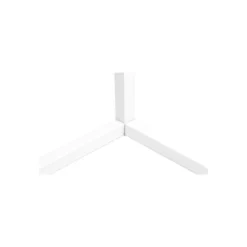 Hjørnelampe med RGB lys, hvid, 140 cm høj, 20 watt, med fjernbetjening