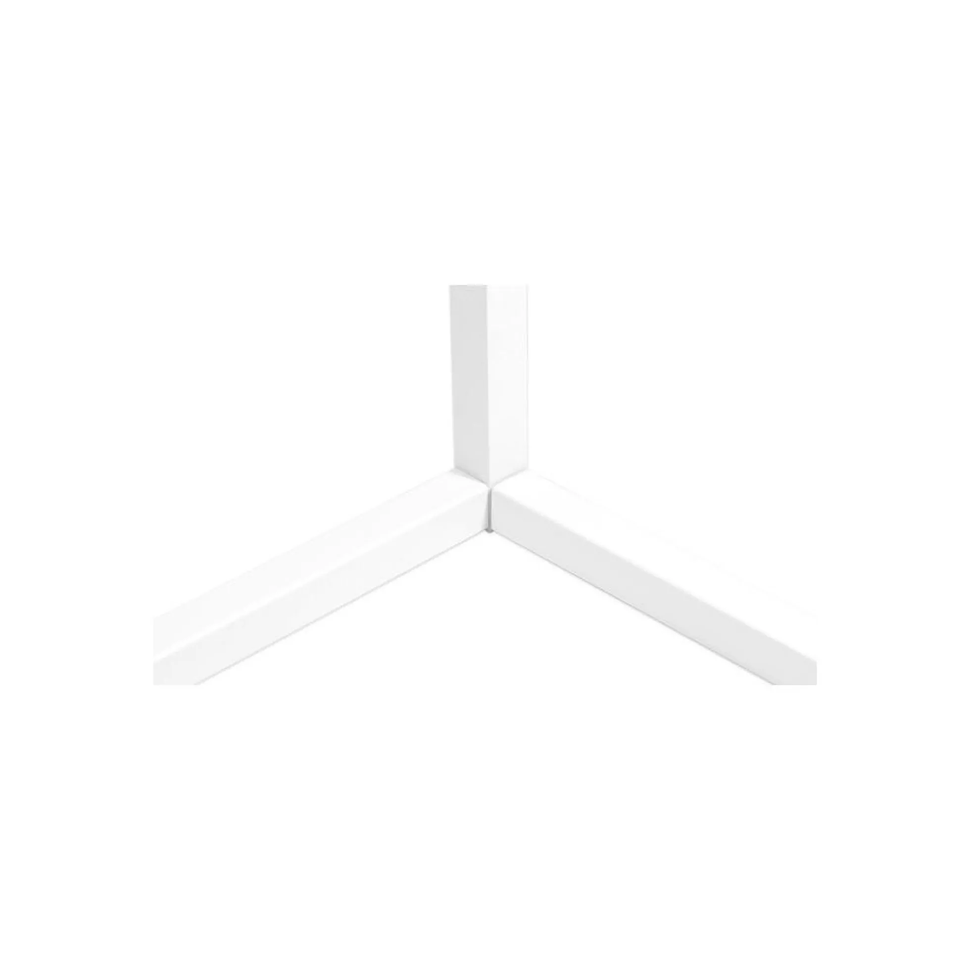 Hjørnelampe med RGB lys, hvid, 140 cm høj, 20 watt, med fjernbetjening