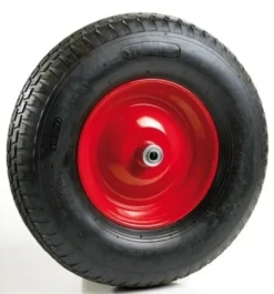 Hjul til trillebør, luftgummi, 4.00 x 8, nav 12x100 mm, kuglelejer, 4 lag