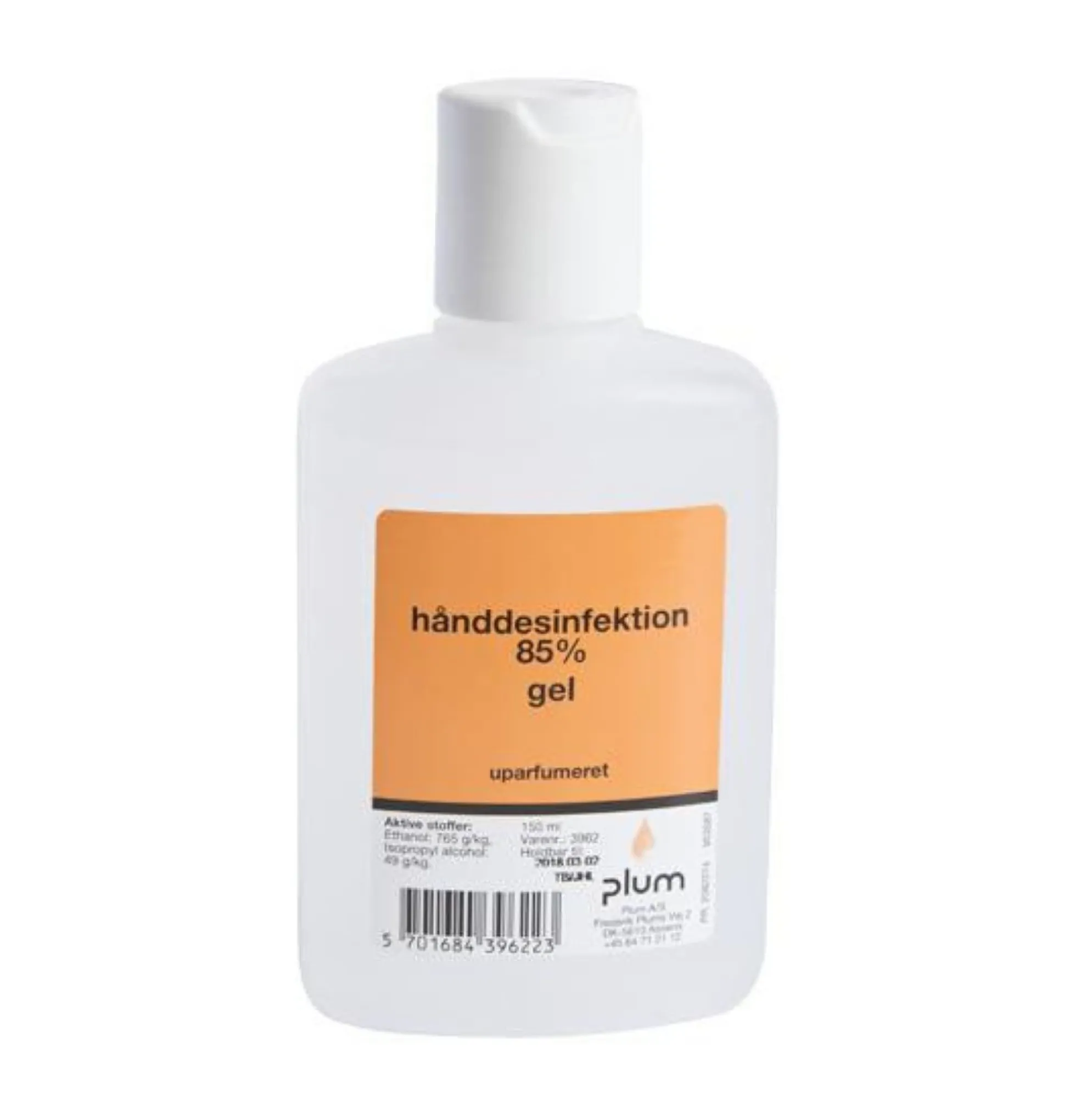 Hånddesinfektion, 85% gel, 150 ml - Plum