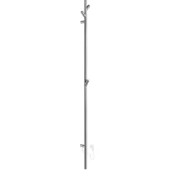 Håndklædetørrer i mat sort m. stikprop, højde 1720 mm, rustfrit stål - Smedbo