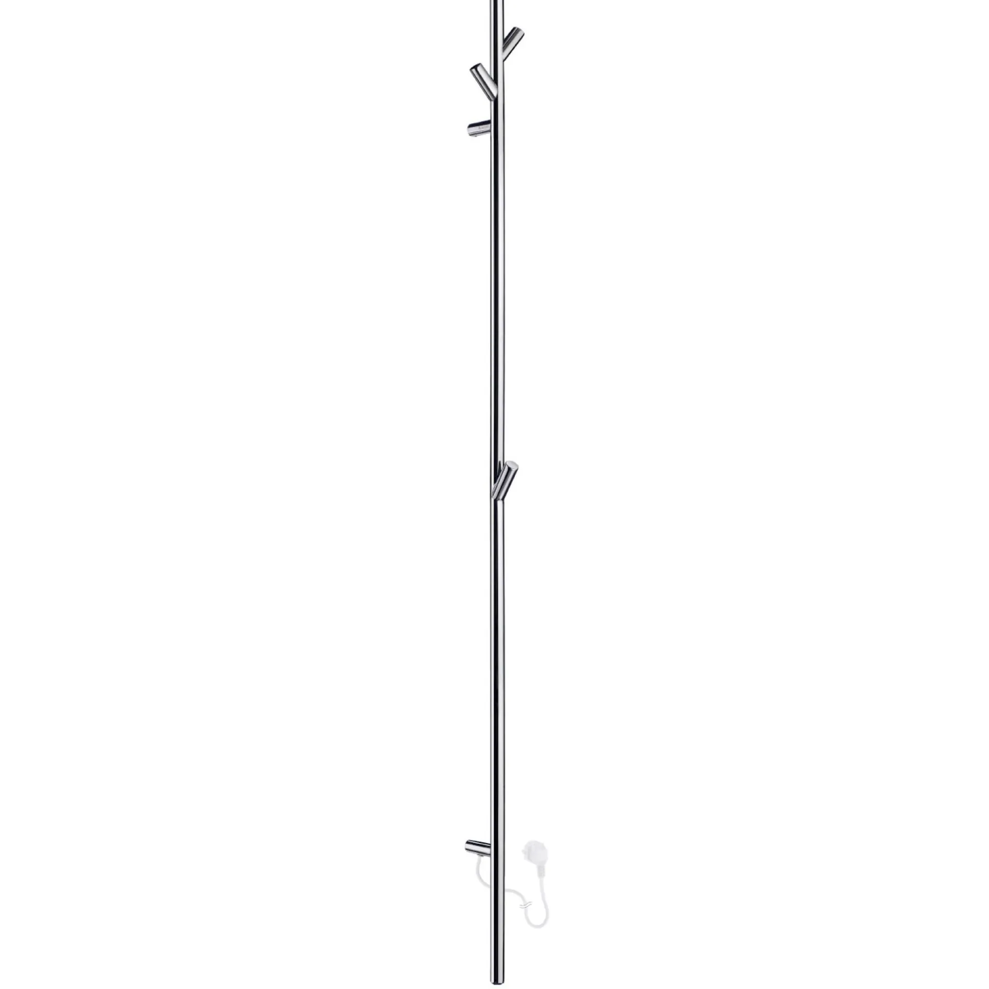 Håndklædetørrer i mat sort m. stikprop, højde 1720 mm, rustfrit stål - Smedbo