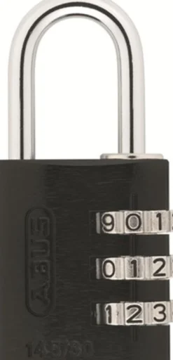 Hængelås, kode, Alu.145-30, sort - Abus