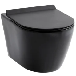 Hængeskål Studio rimless, med sæde, matsort