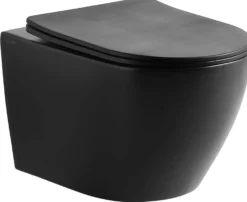Hængeskål Studio rimless, med sæde, matsort