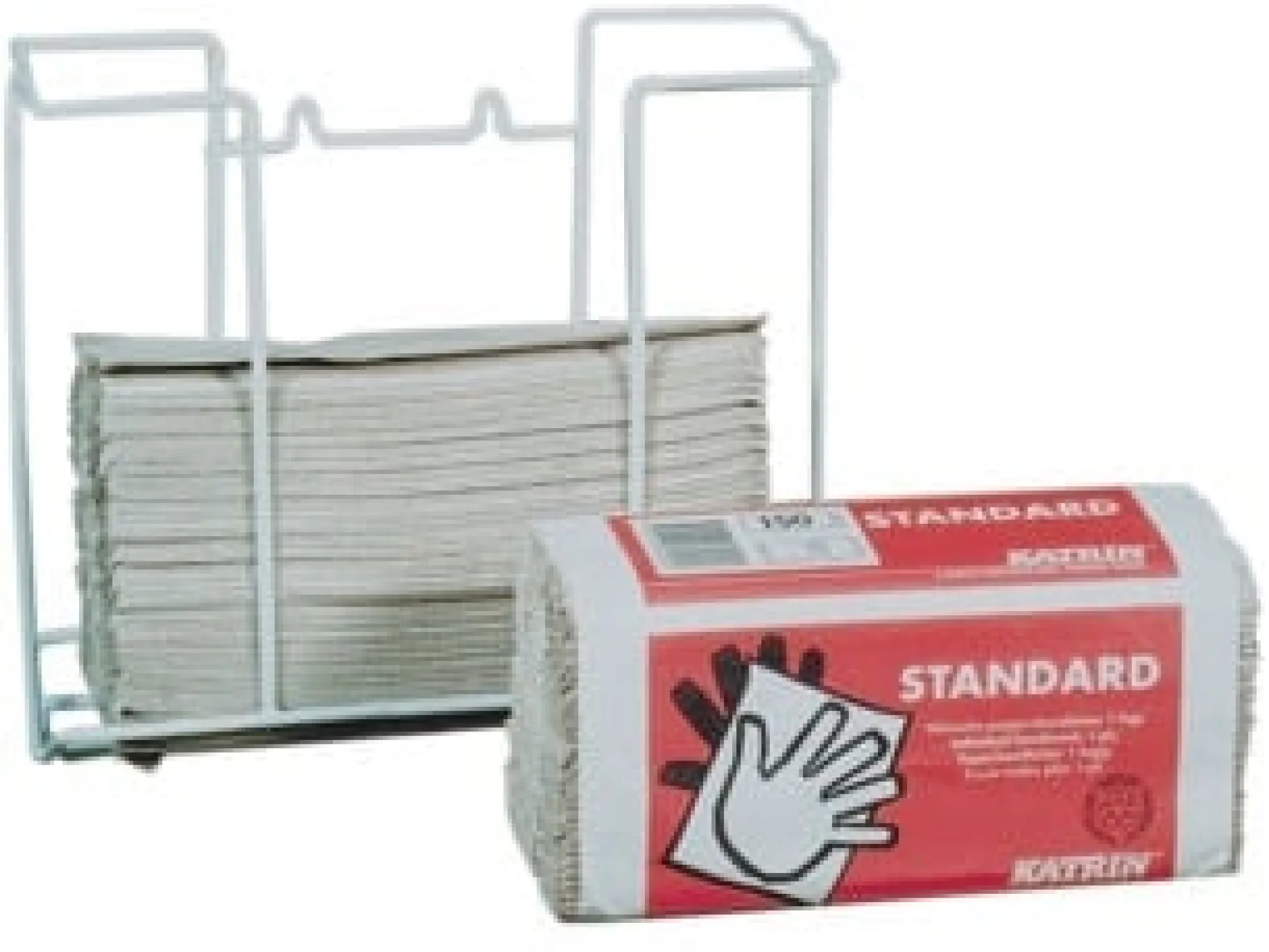 Holder til papirhåndklædeark, hvid, 29 x 26 x 10,5 cm