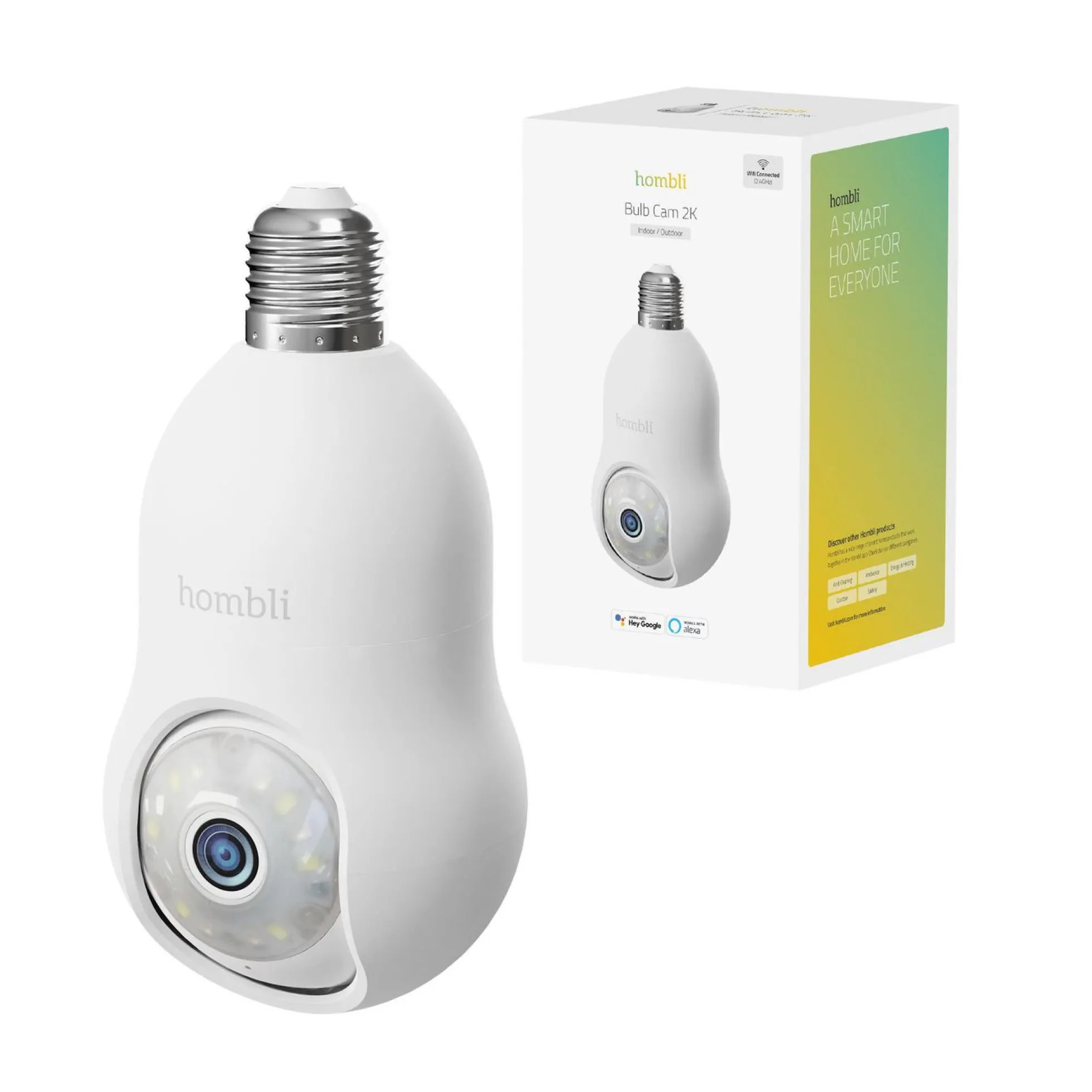 Hombli Bulb Cam, 2K/4K overvågningskamera