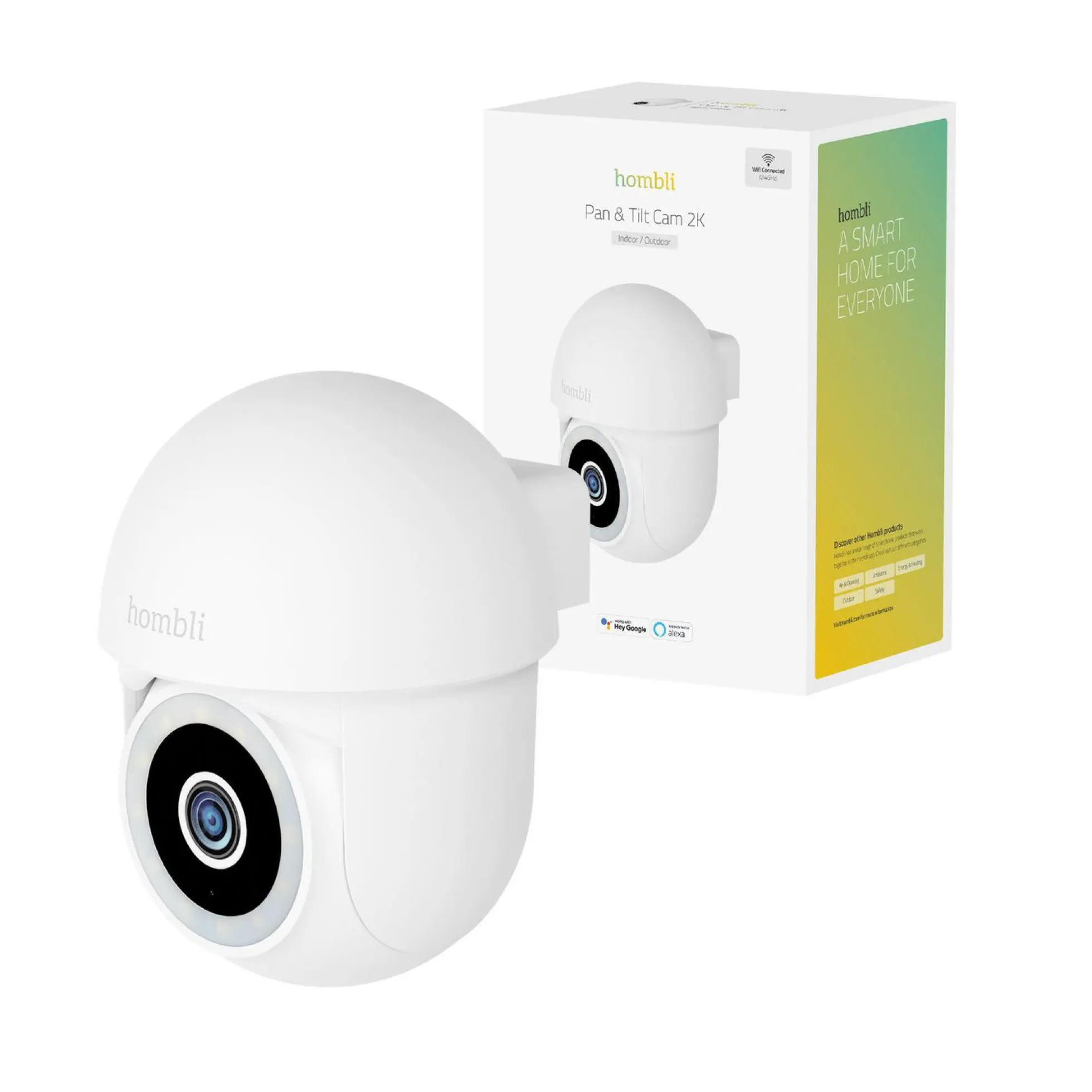 Hombli Pan & Tilt Cam, 2K/4K overvågningskamera