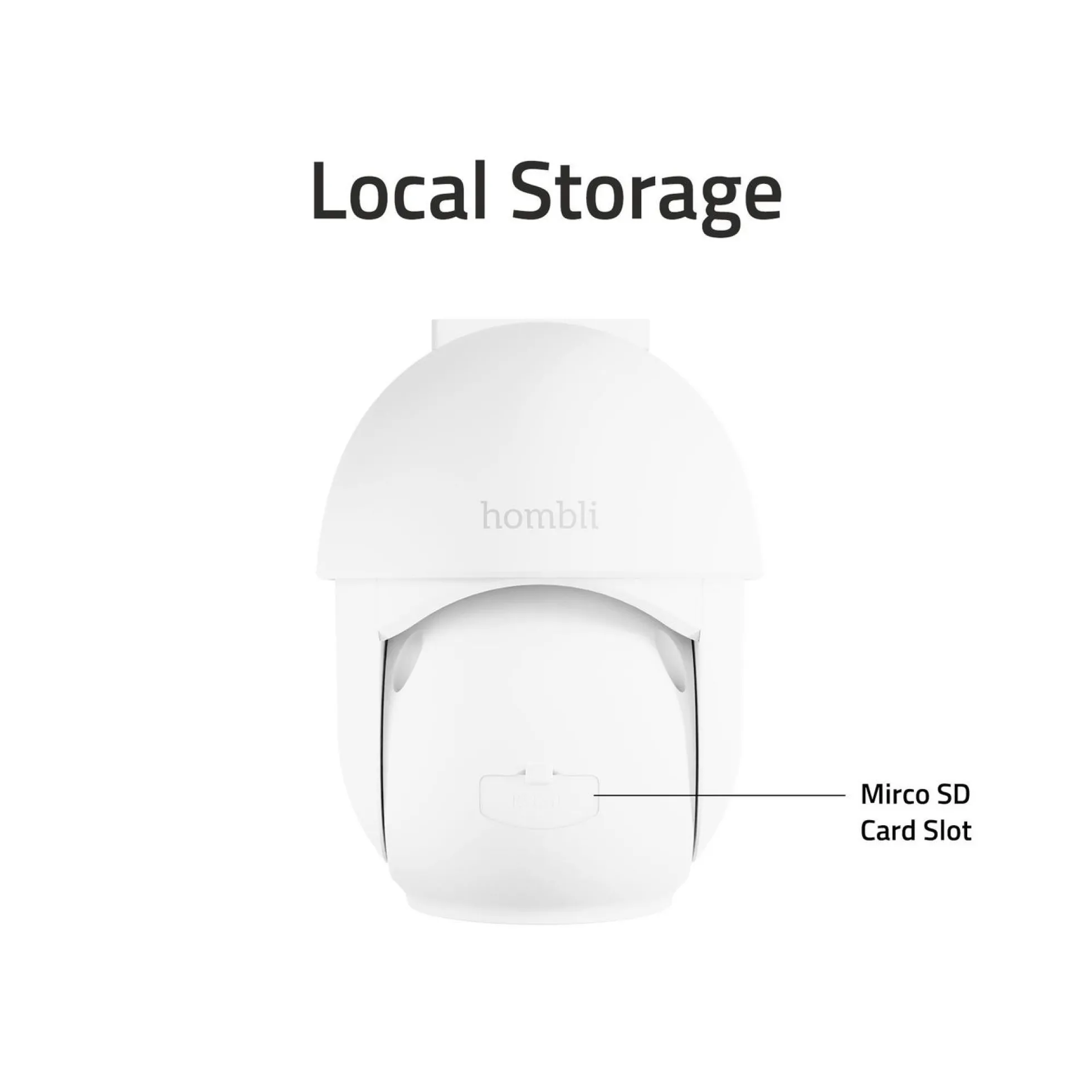Hombli Pan & Tilt Cam, 2K/4K overvågningskamera
