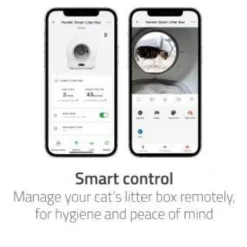 Hombli Smart Cat Litter Box, selvrensende kattebakke med kamera