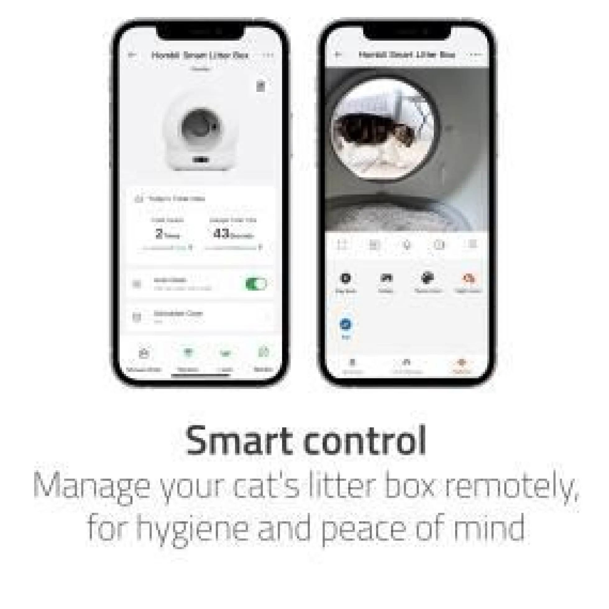 Hombli Smart Cat Litter Box, selvrensende kattebakke med kamera