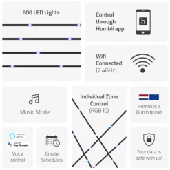 Hombli Smart Christmas Tree, 3 meter