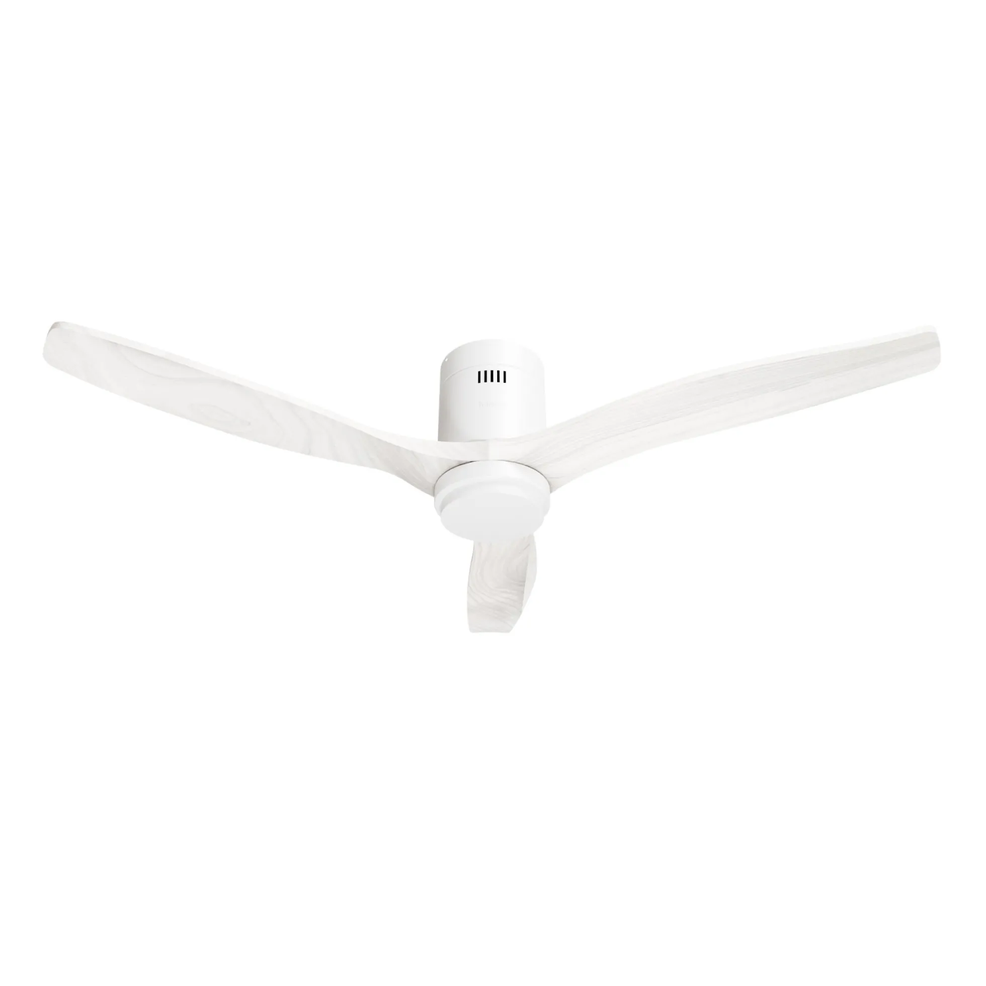 Hombli Smart Loftventilator med LED-lys, Ø132 cm, mulighed for app-styring, fjernbetjening, WiFi, hvid/hvidt træ