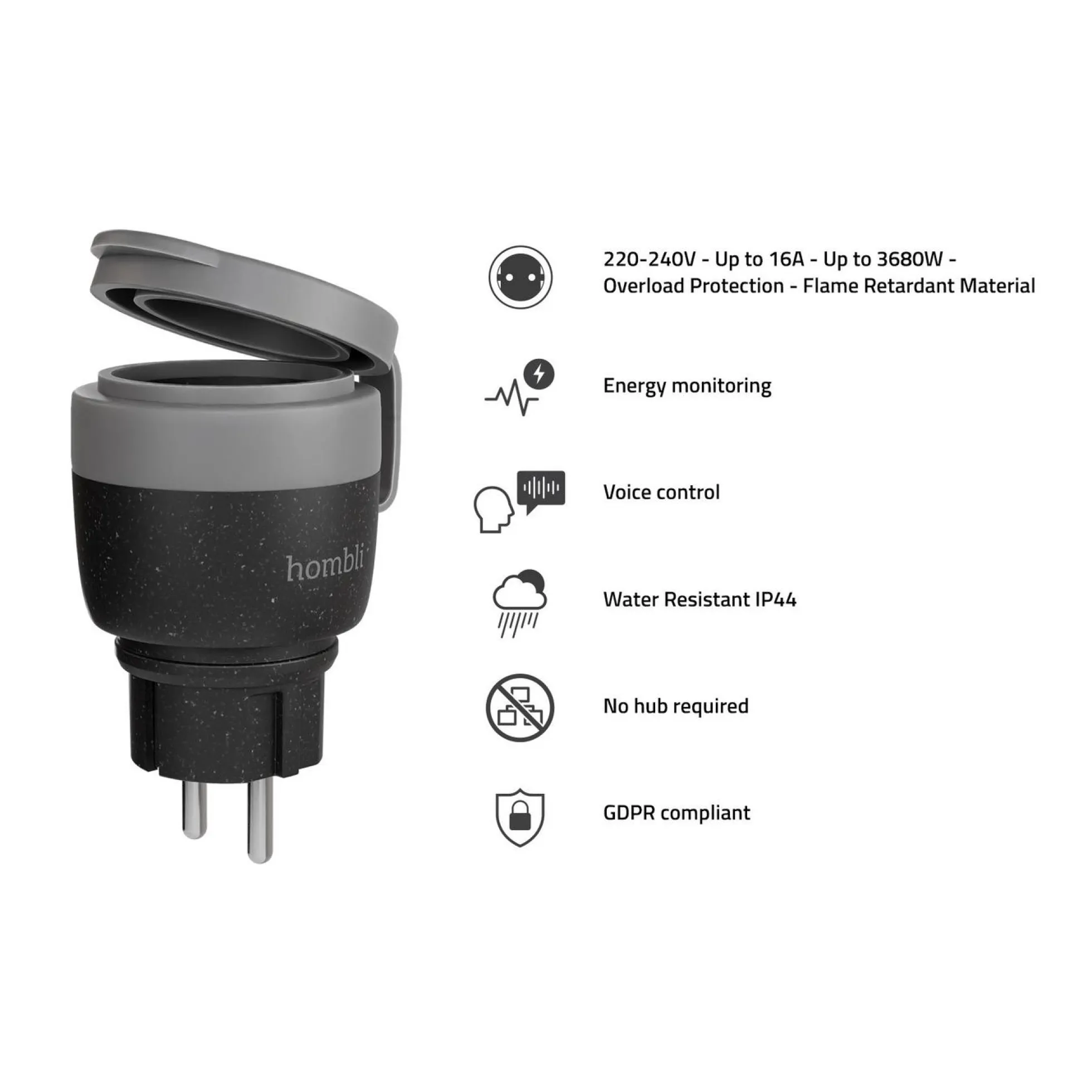 Hombli Smart Outdoor Socket 2, udendørs smart plug