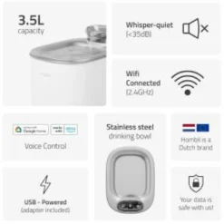 Hombli Smart Pet Water Fountain, drikkefontæne til kæledyr