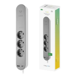 Hombli Smart Power Strip, stikdåse, 3x230V, USB-A, USB-C