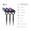 Hombli Smart Spot Light Starter Kit, havespots på spyd, 3 stk