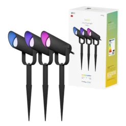 Hombli Smart Spot Light Starter Kit, havespots på spyd, 3 stk