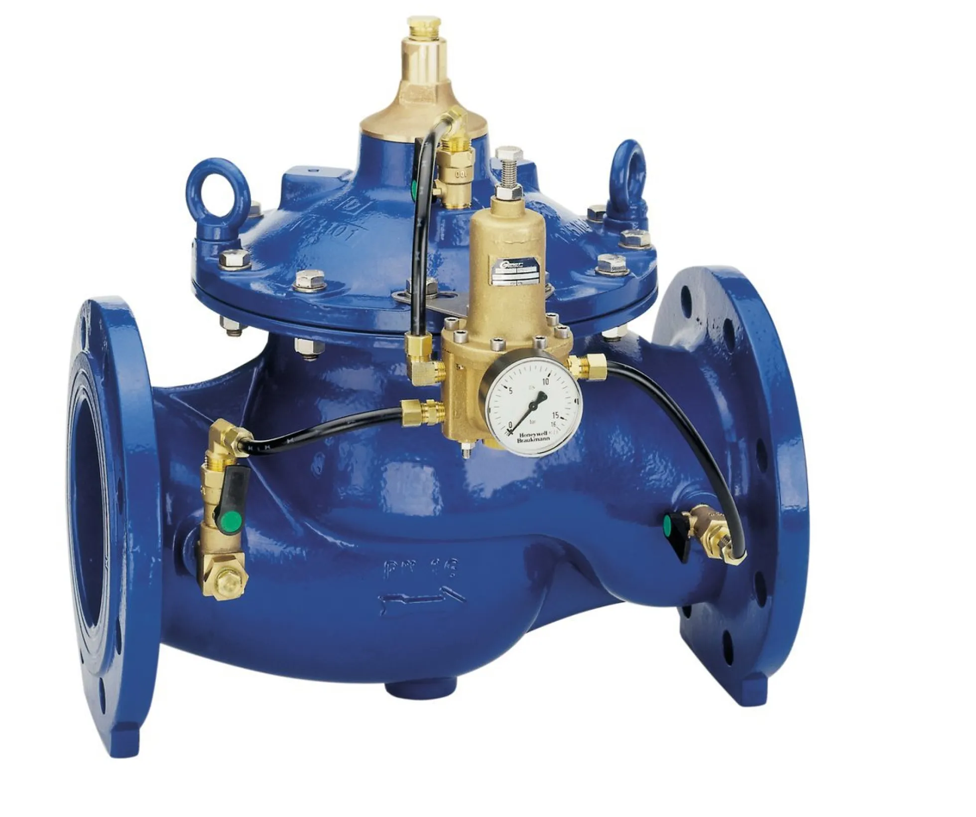 Honeywell Braukmann DR300-80A trykreduktionsventil, DN80, flange, PN16