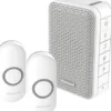Honeywell – Trådløs dørklokke kit med LED og 2 Ringetryk, 84DB, hvid, 150 meter